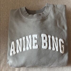 Anine Bing Light Gray Sweatshirt